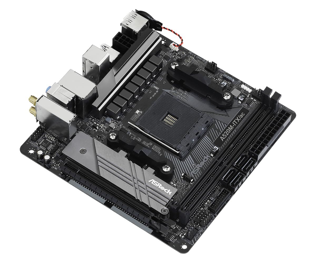 【AM4 ITXマザー】ASRock A520-ITX/ac マザーボード 新品 ASRock マザーボード A520 M-ITX/ac AMD Ryzen 3000 / 4000