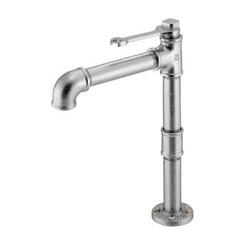 新品 カクダイ【721-268】インダストリアル立水栓（トール） 90度開閉ハンドル 水栓金具