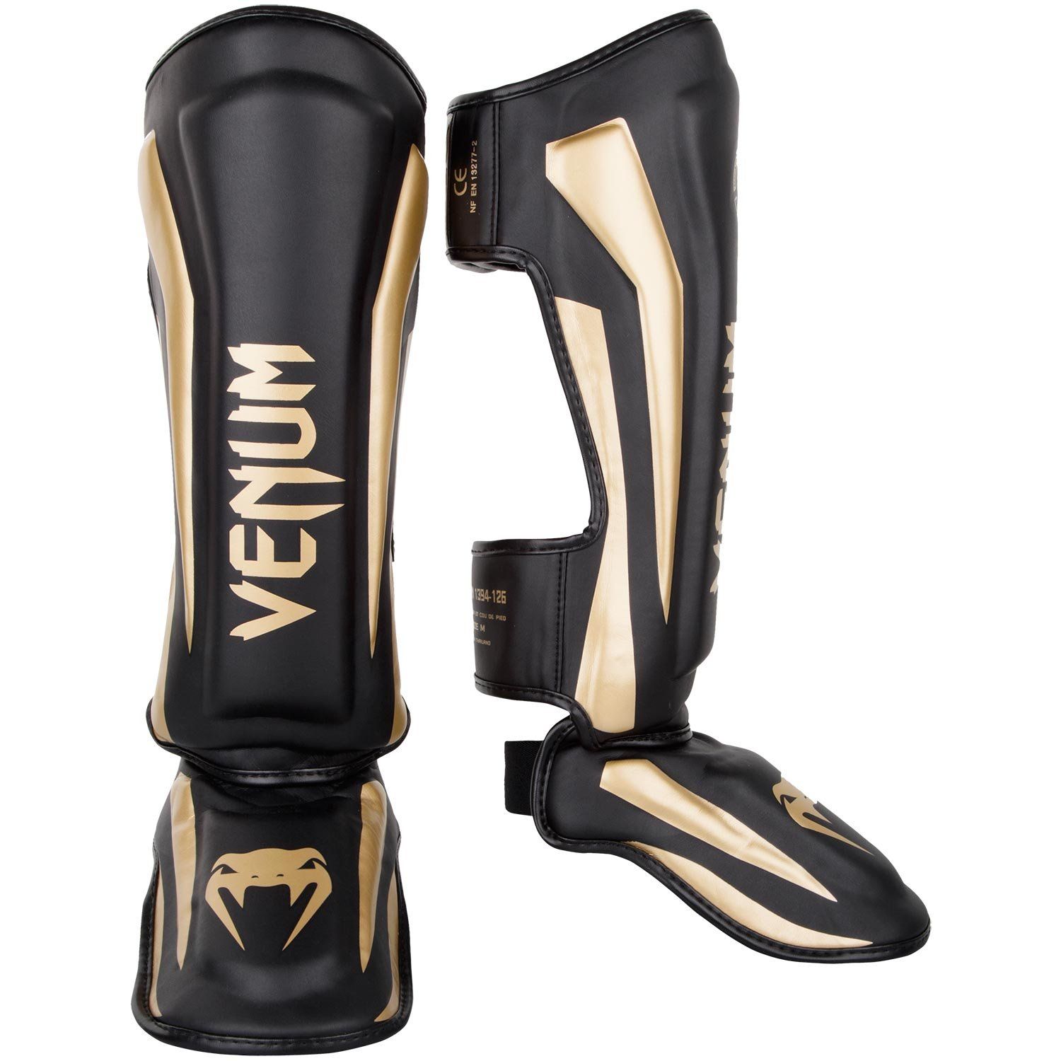 Venum Elite スタンドアップ シンガード - ブラック/ゴールド - M
