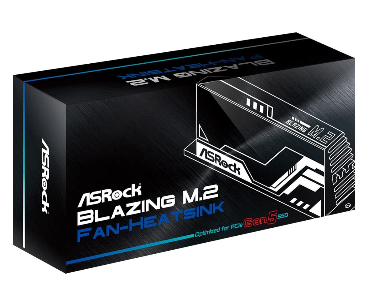 新品 ASRock マザーボード向けに特別設計された ファンヒートシンク FAN M.2 SINK TYPE-2 (Black)