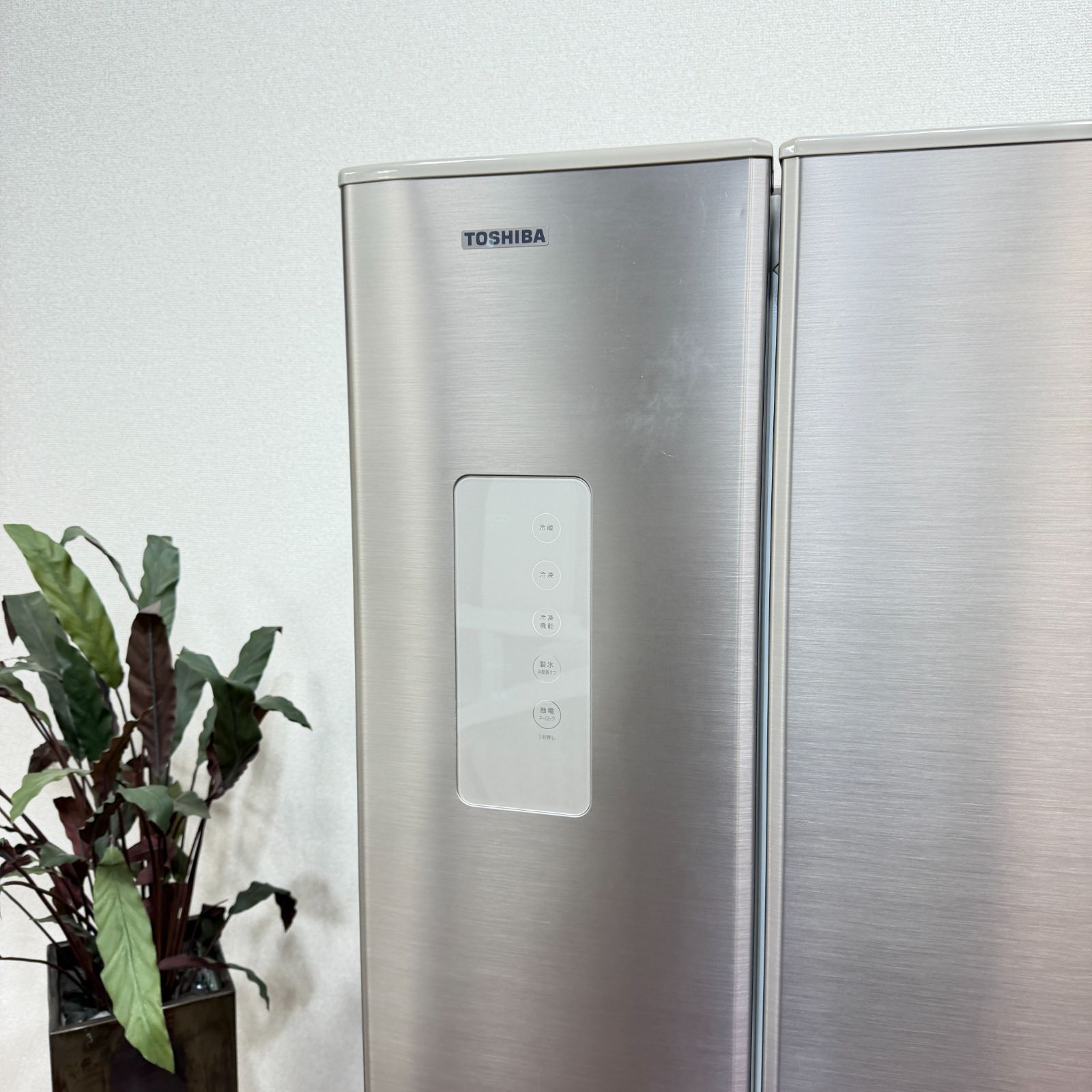 東京23区送料無料 美品東芝2015年製6ドア大型冷蔵庫 510L製氷機有 動作