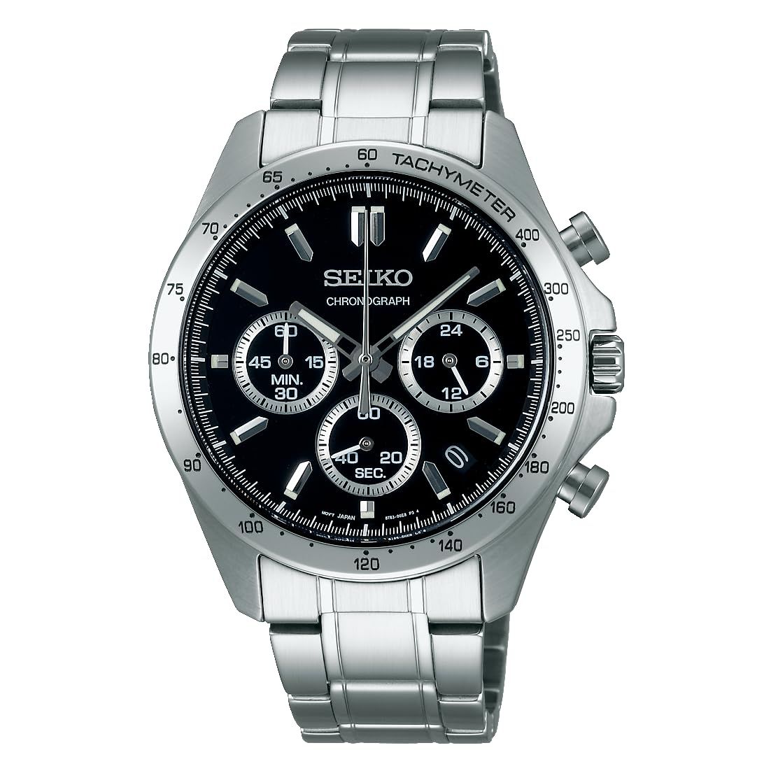 新品 [セイコーウオッチ]SEIKO SELECTION SBTR013 メンズ腕時計 電池式クオーツ クロノグラフ 日付カレンダー・24時針搭載 文字盤ブラック ステンレススチール