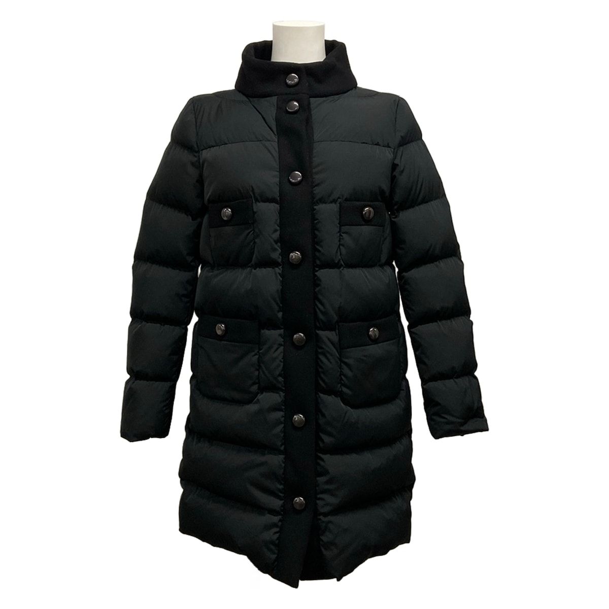 MONCLER(モンクレール) ダウンコート サイズ0 XS レディース美品 NIMLOTH(ニムロス) 黒 長袖/冬 ダウン