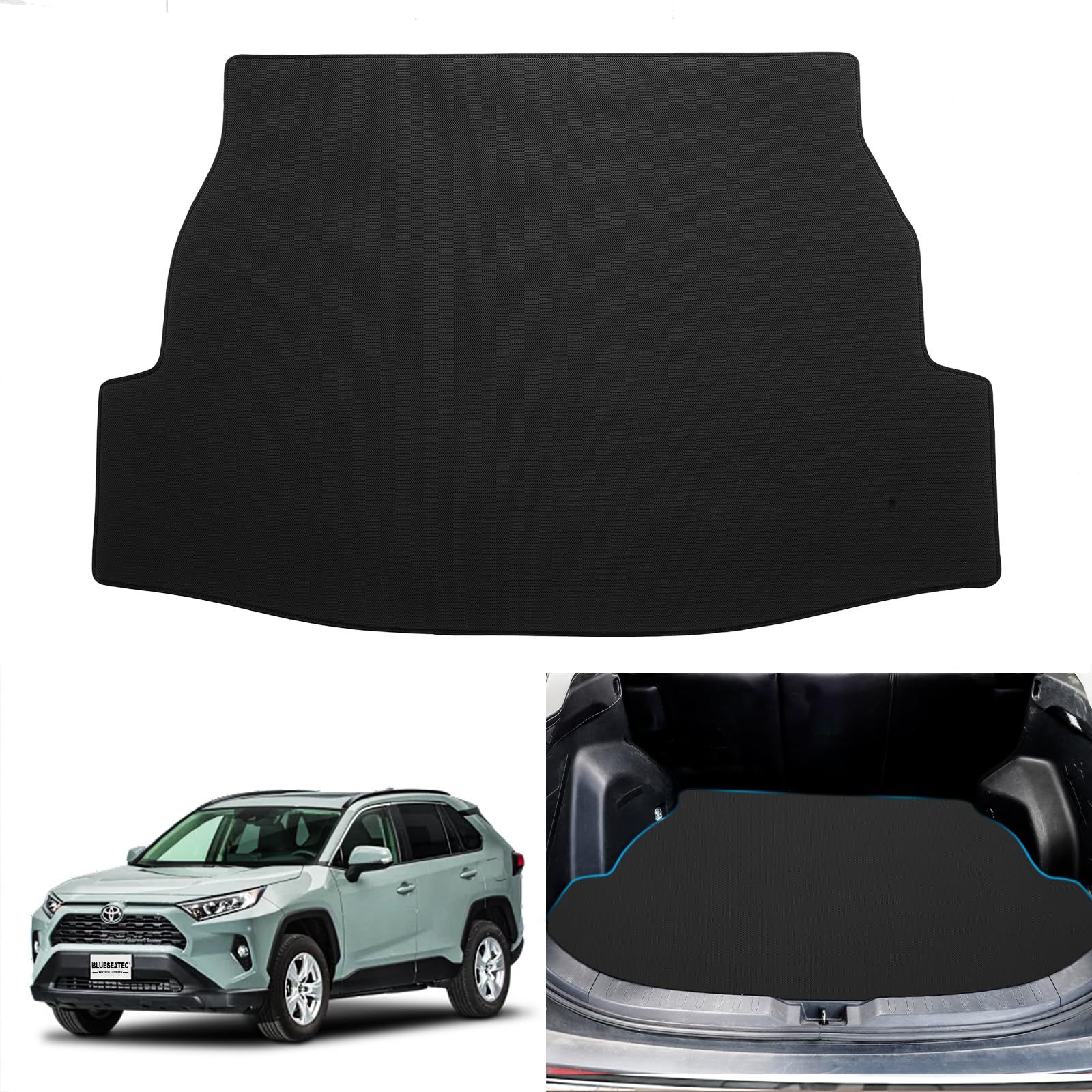 新品 BLUESEATEC トヨタ 新型 RAV4 50系 ラゲッジマット 2019年4月～現行 専用設計 RAA4 AXAH52 AXAH54 MXAA52 MXAA54 2D トランクマット 撥水 耐汚れ 荷台マット 滑り止め 抗菌 傷防止 カーゴマット
