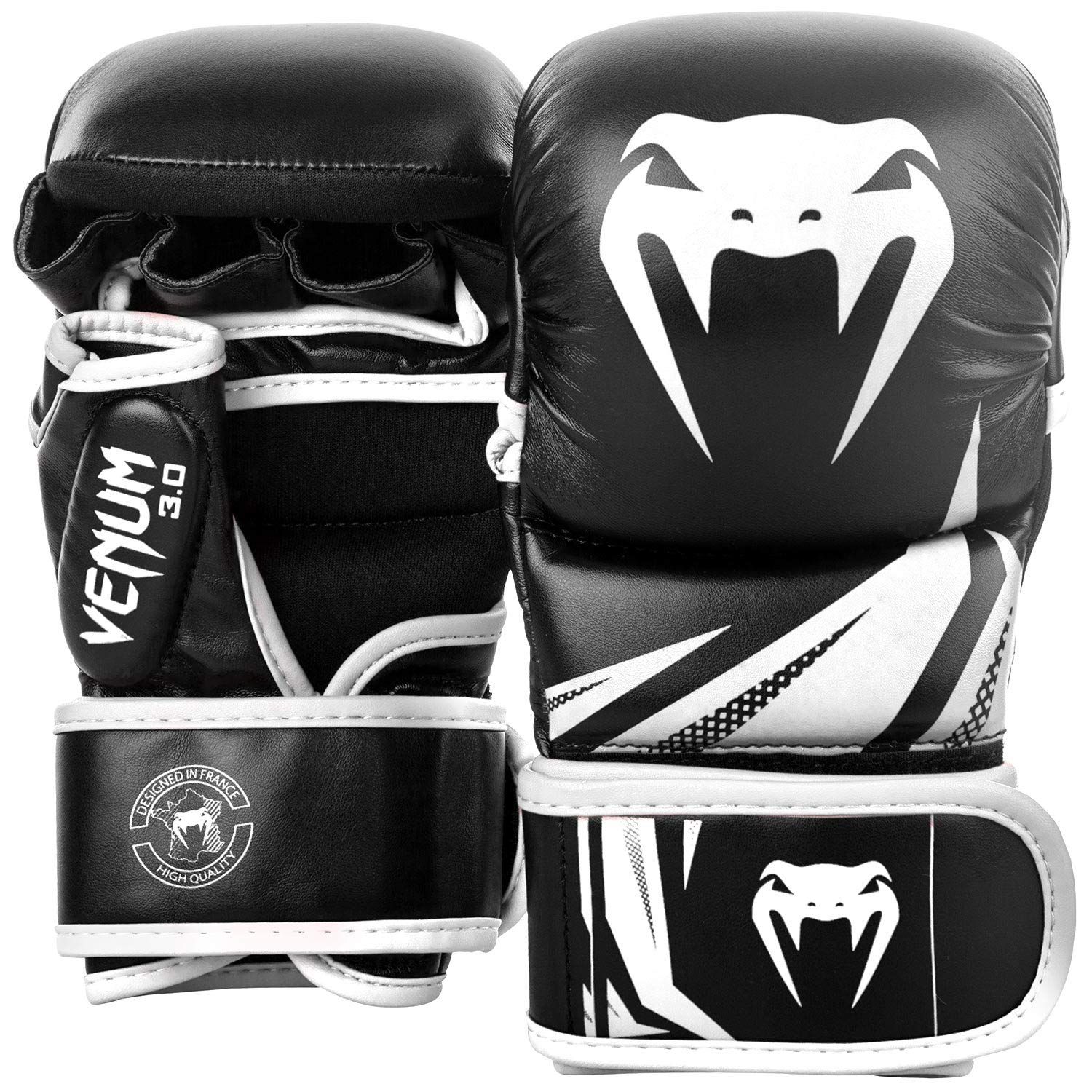 VENUM[ヴェヌム] スパーリンググローブ Challenger 3.0 - チャレンジャー/Sparring Gloves (黒/白, S)