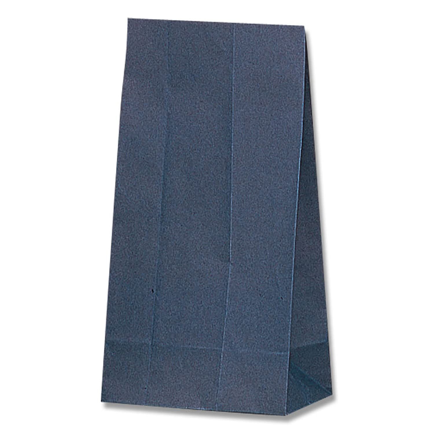 新品 【ケース販売】HEIKO 紙袋 角底袋 No.6 未晒無地 紺 004053601 1ケース(100枚入×10袋 合計1000枚)