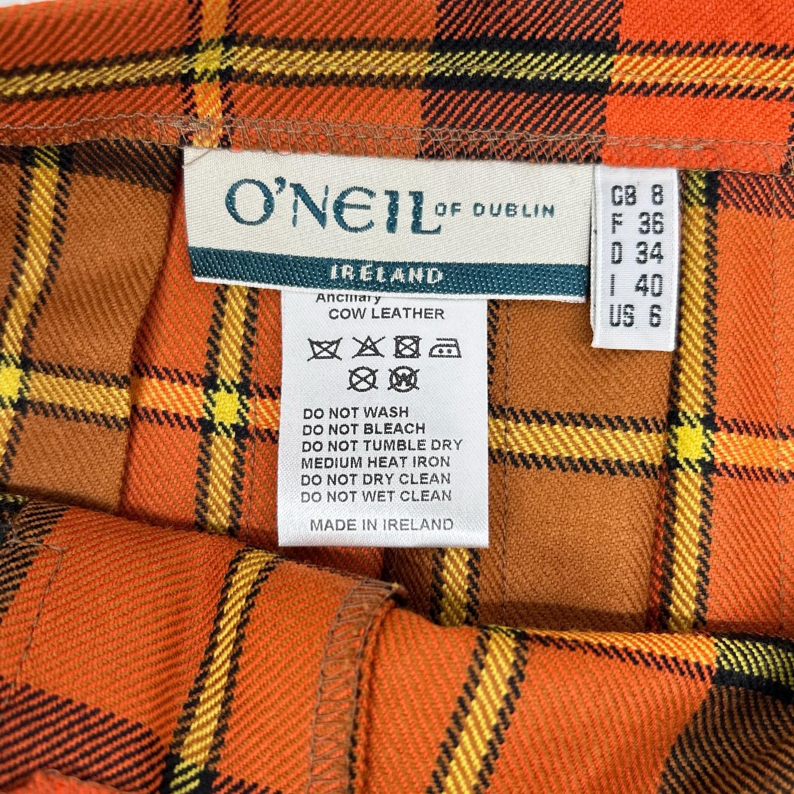 O'Neil of Dublin オニール オブ ダブリン オレンジ チェックキルト