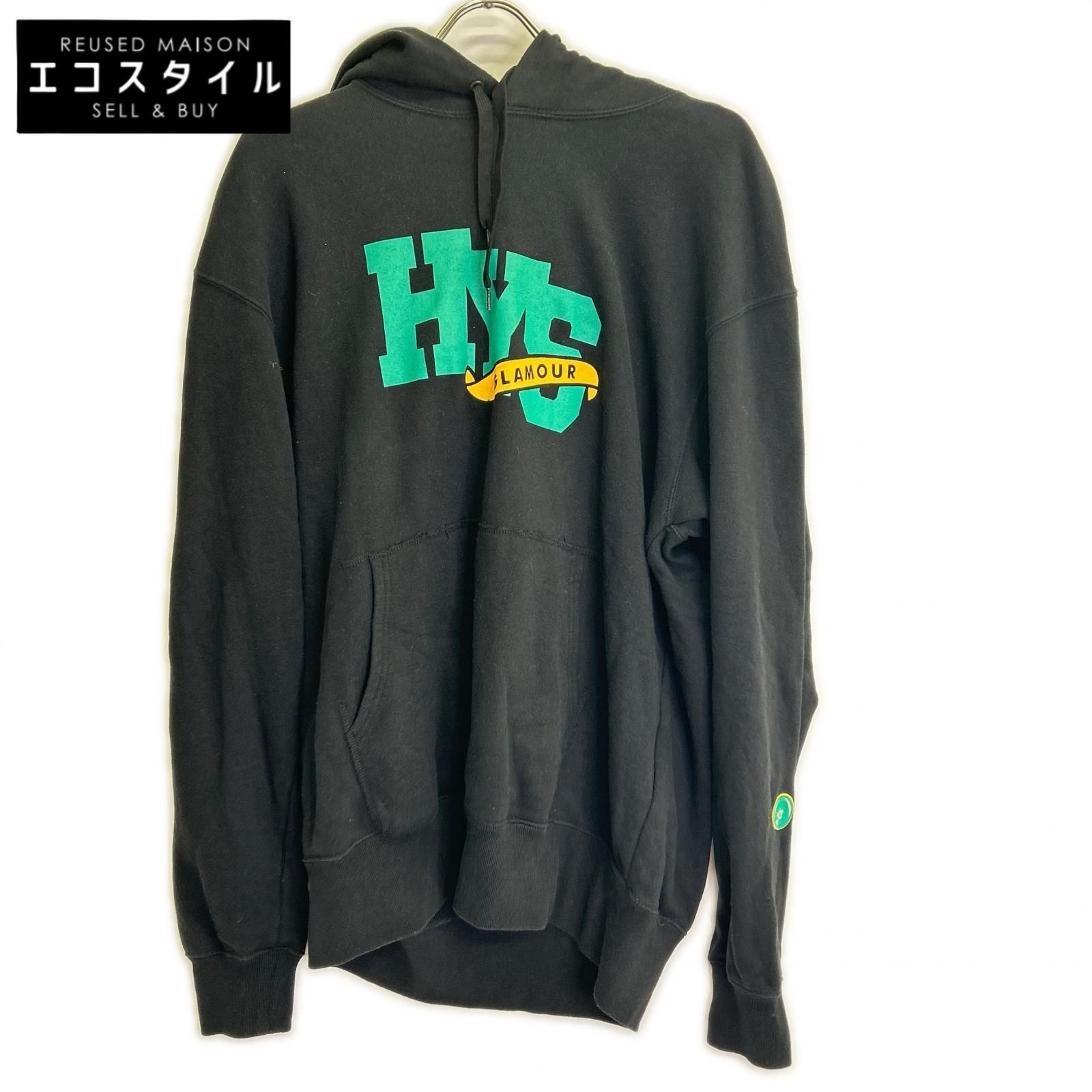 HYSTERIC　ヒステリック　ブラック HYS NTL オーバーサイズパーカー　L