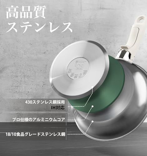 KOCH SYSTEME CS ステンレス フライパン セット 7点 鍋セット とっての