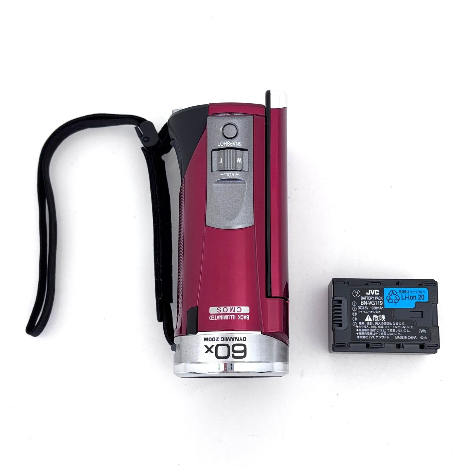ビクター】JVC GZ-HM177-R ビデオカメラ red 赤 #T311 - メルカリ