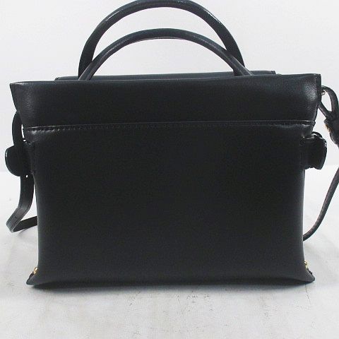 ポティオール POTIOR ハンド ショルダー 2WAY バッグ ブラック 黒系