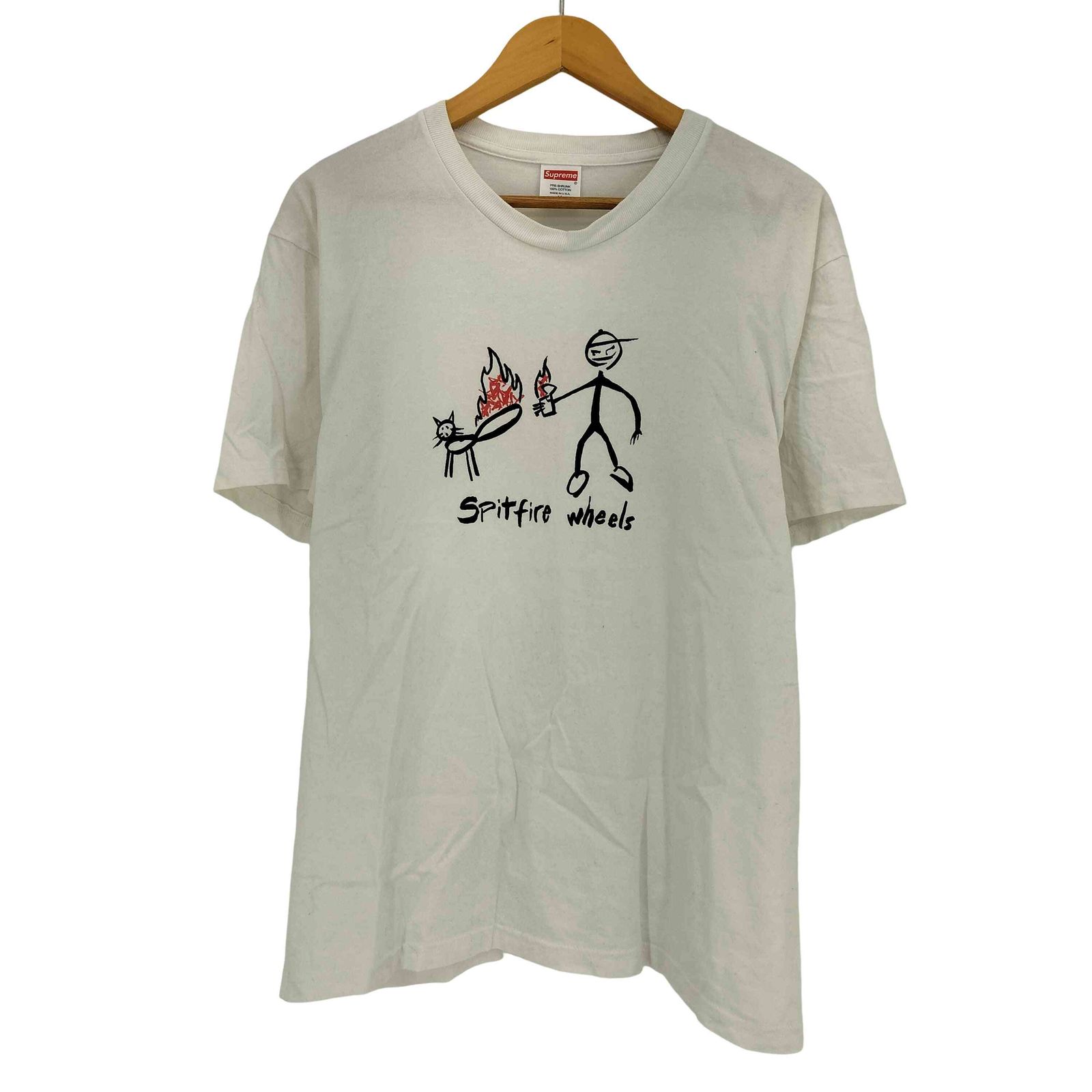 シュプリーム Supreme 2018SS USA製 SPITFIRE CAT TEE メンズ import 