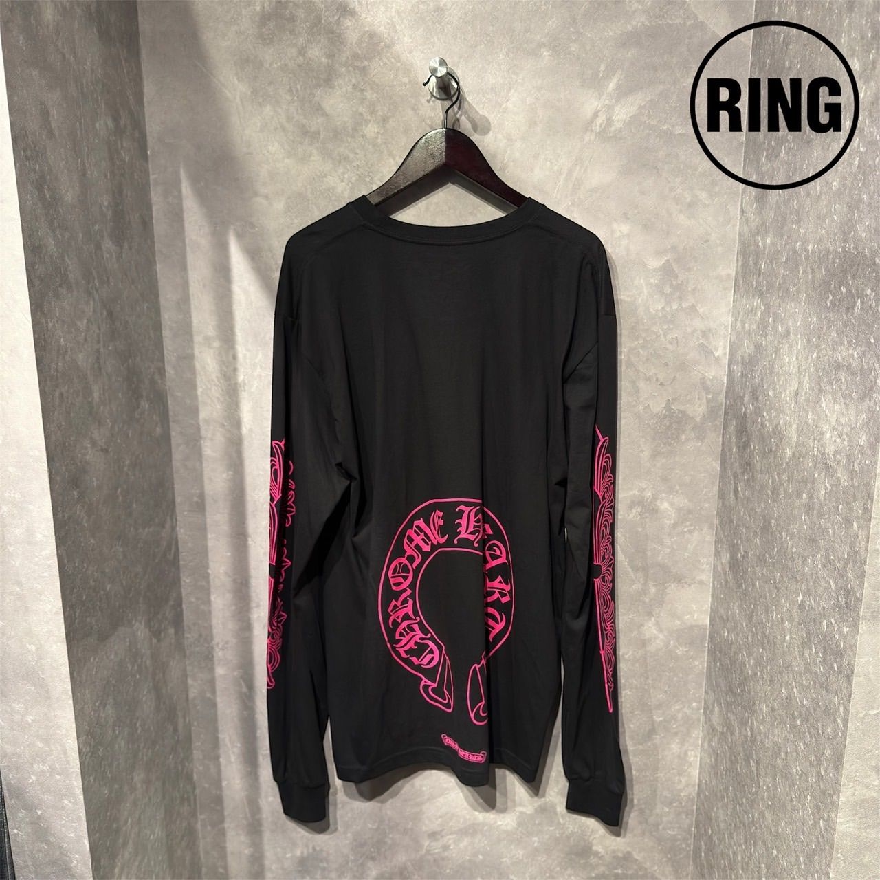 Chrome Hearts PINK Horseshoe L/S Tee BLK - メルカリ