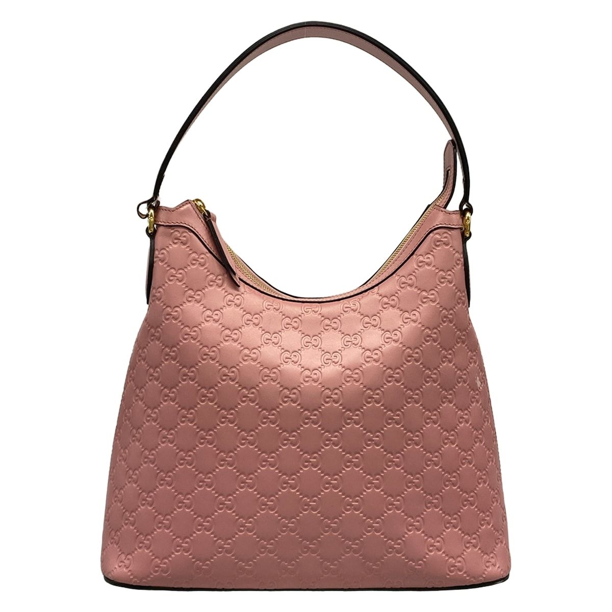 GUCCI(グッチ) ショルダーバッグ シマライン 414930 ピンク レザー 