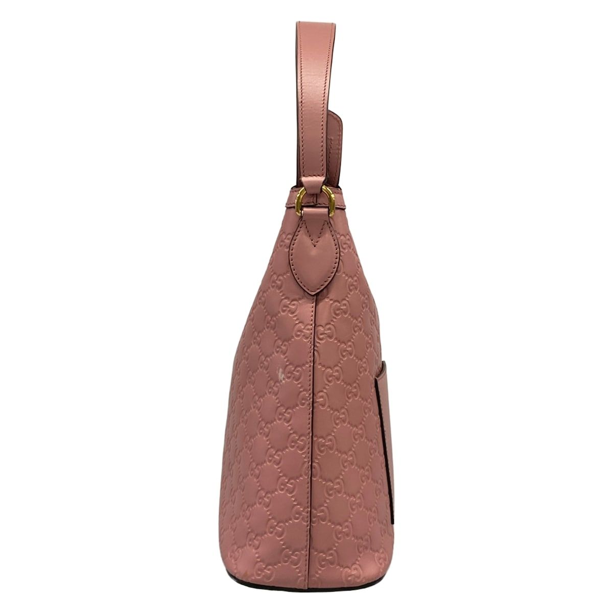 GUCCI(グッチ) ショルダーバッグ シマライン 414930 ピンク レザー 