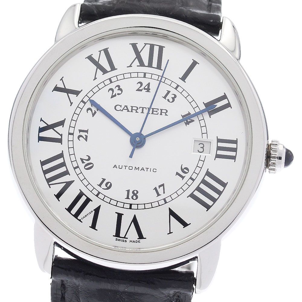 カルティエ CARTIER W6701010 ロンドソロ XL デイト 自動巻き メンズ _960373