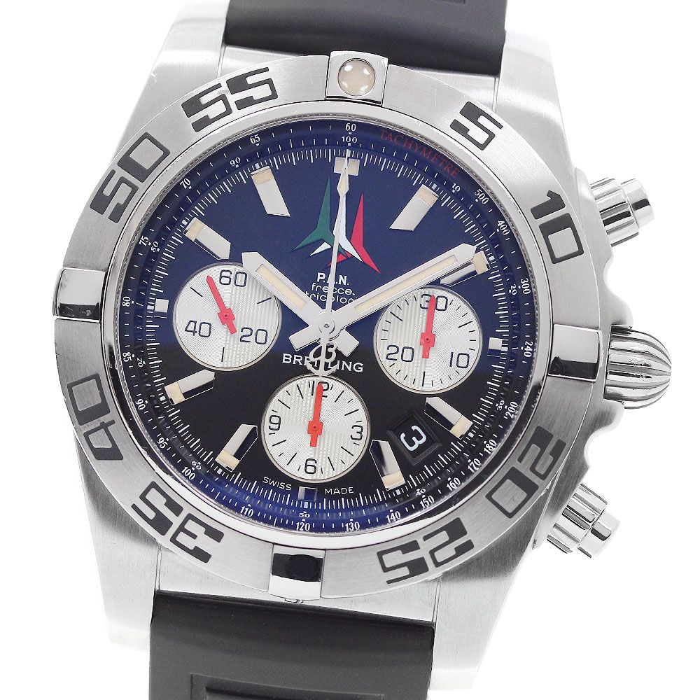 ブライトリング BREITLING AB0110 クロノマット44 フレッチェ トリコローリ 世界1000本限定 自動巻き メンズ 良品 箱・保証書付き_958673