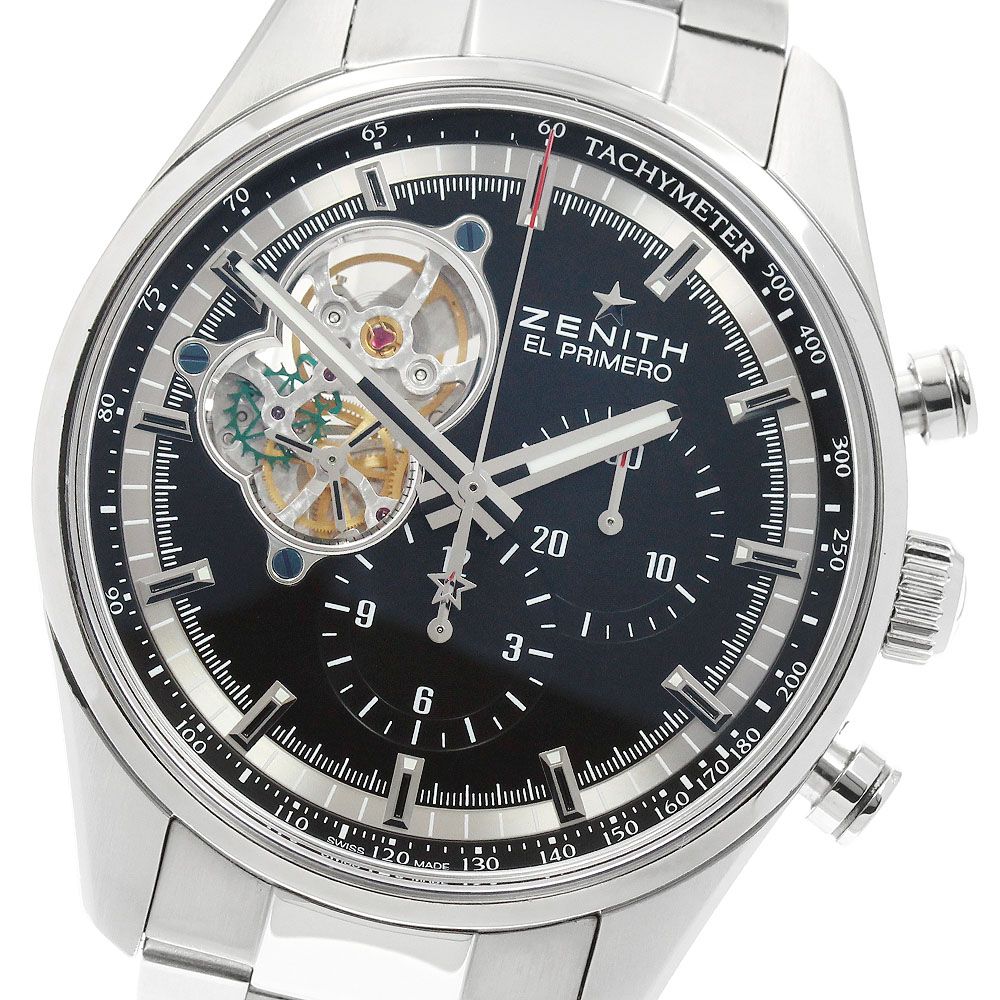 ゼニス ZENITH 03.2040.4061/21.M2040 エルプリメロ クロノマスター オープン 自動巻き メンズ 美品 箱付き_956525