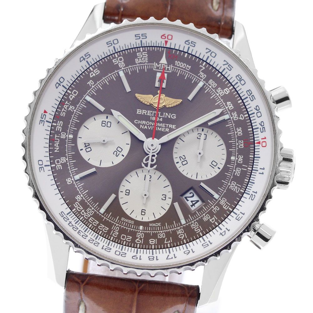 ブライトリング BREITLING AB0121 ナビタイマー 01 クロノグラフ 1000本限定 自動巻き メンズ 箱・保証書付き_958109