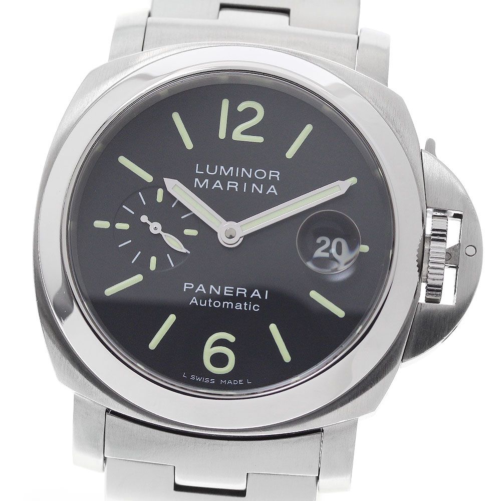 パネライ PANERAI PAM00299 ルミノールマリーナ スモールセコンド デイト 自動巻き メンズ 良品 保証書付き_949638