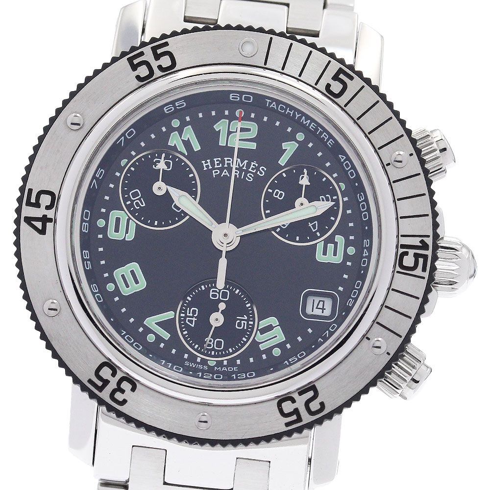 エルメス クリッパー ダイバー CL2 315 クロノグラフ 腕時計 デイト エルメス HERMES CL2.315 クリッパーダイバー クロノグラフ クォーツ