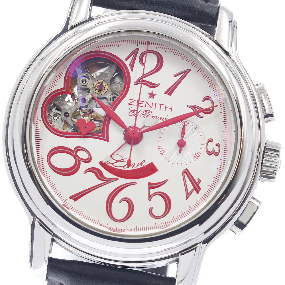 ゼニス ZENITH 03.1230.4021 エルプリメロ クロノマスター オープンハート 自動巻き レディース _957050