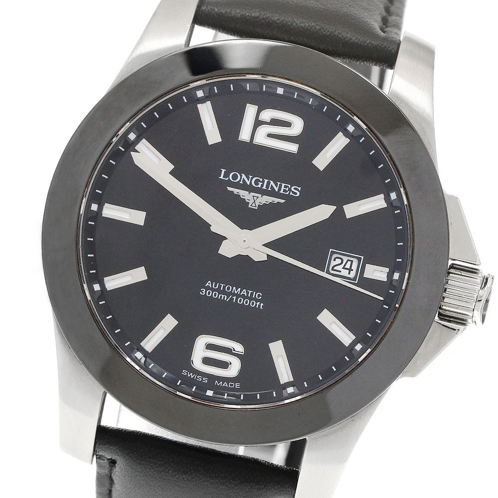 訳あり ロンジン LONGINES L3.657.4 コンクエスト デイト 自動巻き メンズ _956625 訳あり ロンジン LONGINES L3.657.4 コンクエスト デイト 自動巻き