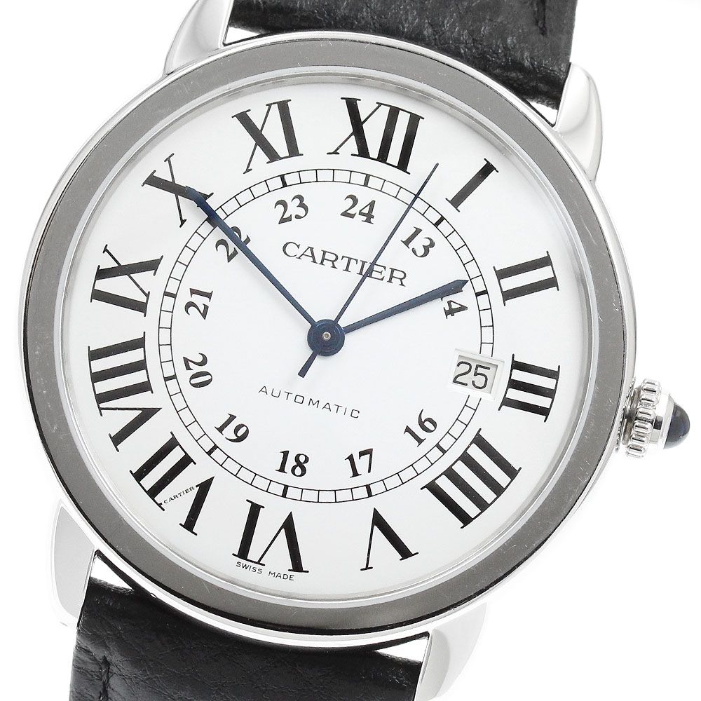 カルティエ CARTIER W6701010 ロンドソロ XL デイト 自動巻き メンズ _960825