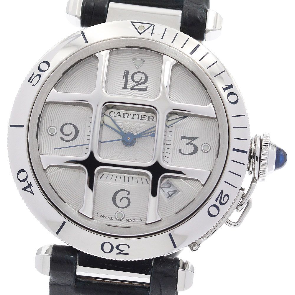 カルティエ CARTIER W3105955 パシャグリット 自動巻き メンズ 美品 箱付き_949052