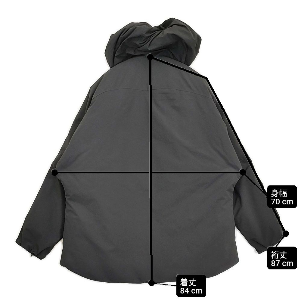 S'yte (YohjiYamamoto) ヨウジヤマモト ダウンコートLサイズ s'yte Yohji Yamamoto/TAION YOKE SLEEVE DOWN PARKA 定価55000円