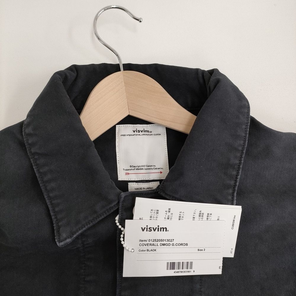VISVIM COVERALL DMGD G.CORDS バック刺繍 サイズ2 定価330000円 VISVIM COVERALL DMGD G.CORDS バック刺繍 サイズ2 定価330000円