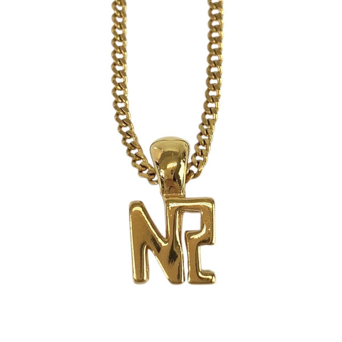 美品 NINA RICCI ニナリッチ ロゴモチーフ ゴールド メッキ ネックレス