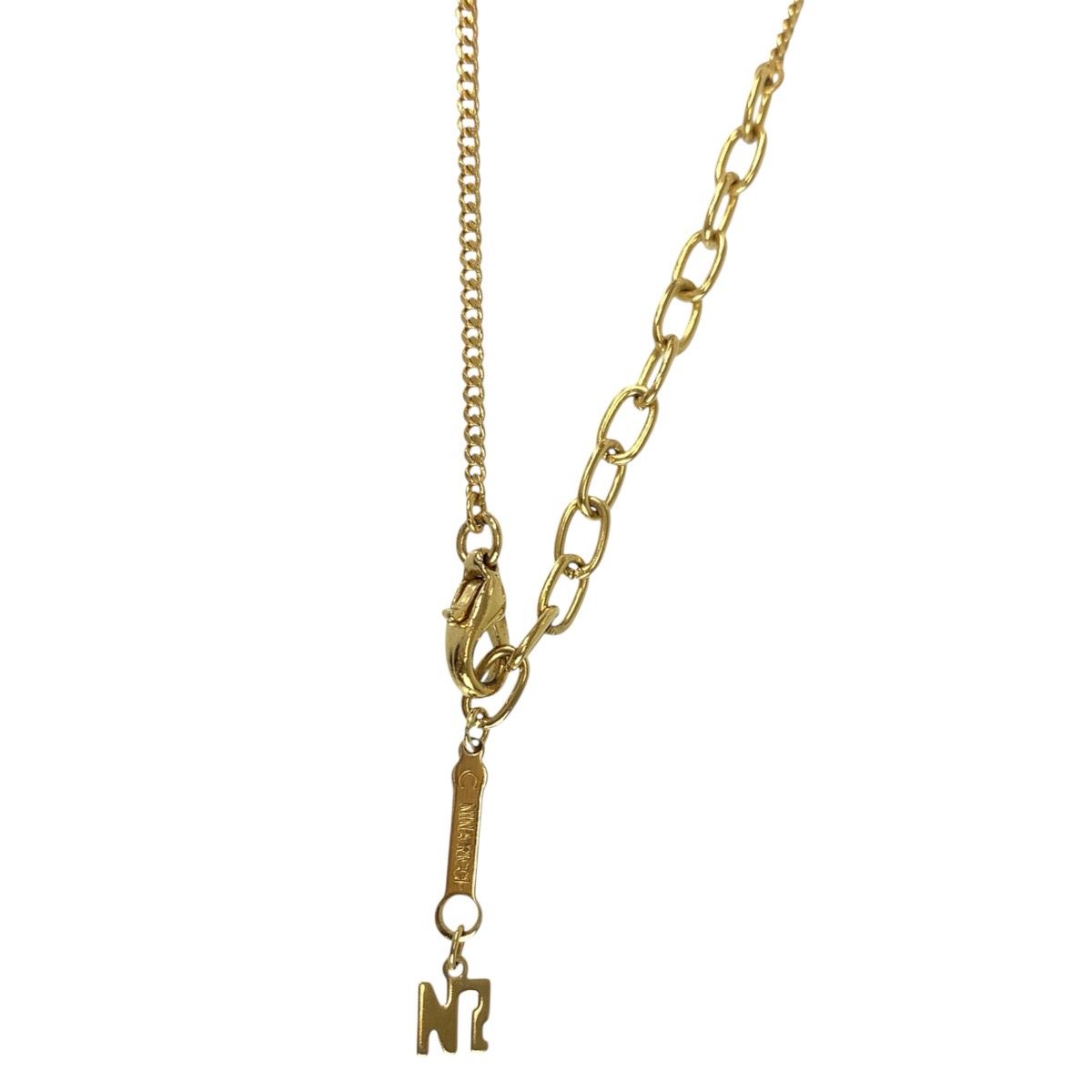 NINA RICCI ニナリッチ ネックレス  NRロゴ    ゴールドカラー レディース / 240001202070 ❣️ニナリッチNRロゴゴールドカラーネックレス昔のヴィンテージ