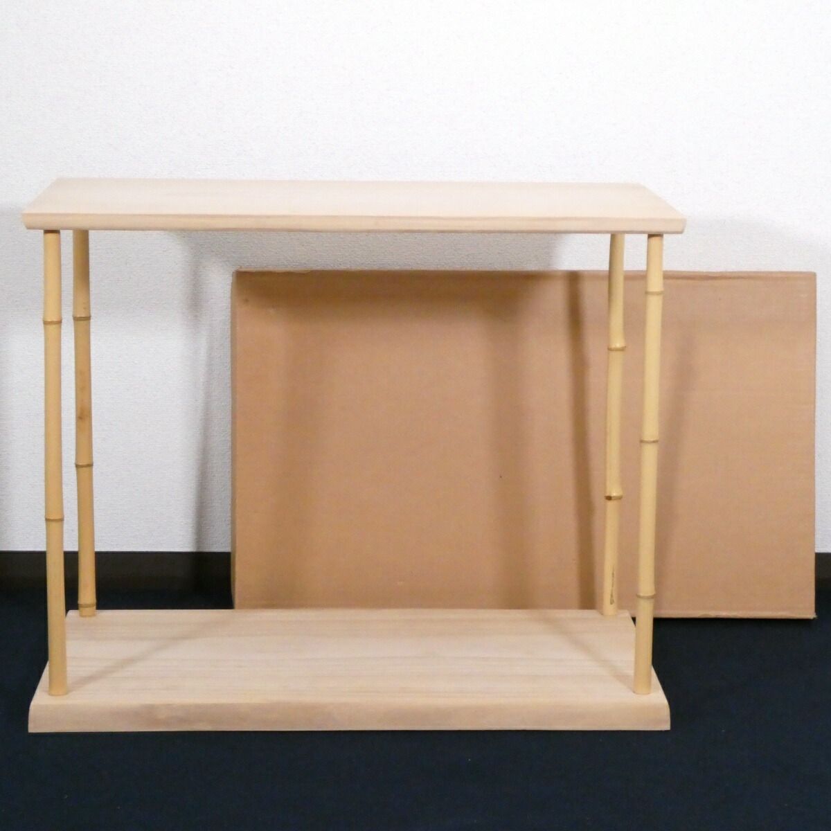 【五月の特売品】利休好写 桐木地 竹台子 中空軽量 茶道具【中古 美品】