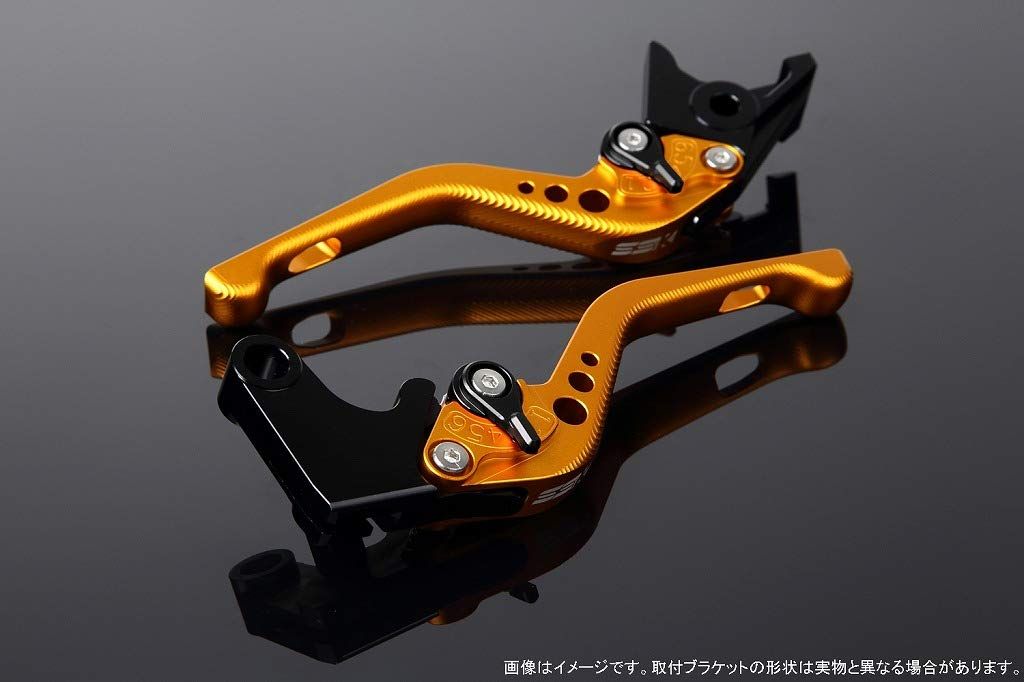 新品 SSK スピードラ アジャストレバーセット 3Dショート レバー本体カラー:マットゴールド アジャスターカラー:マットブラック SUZUKI GSX-S125/GSX-R125 2017-2019