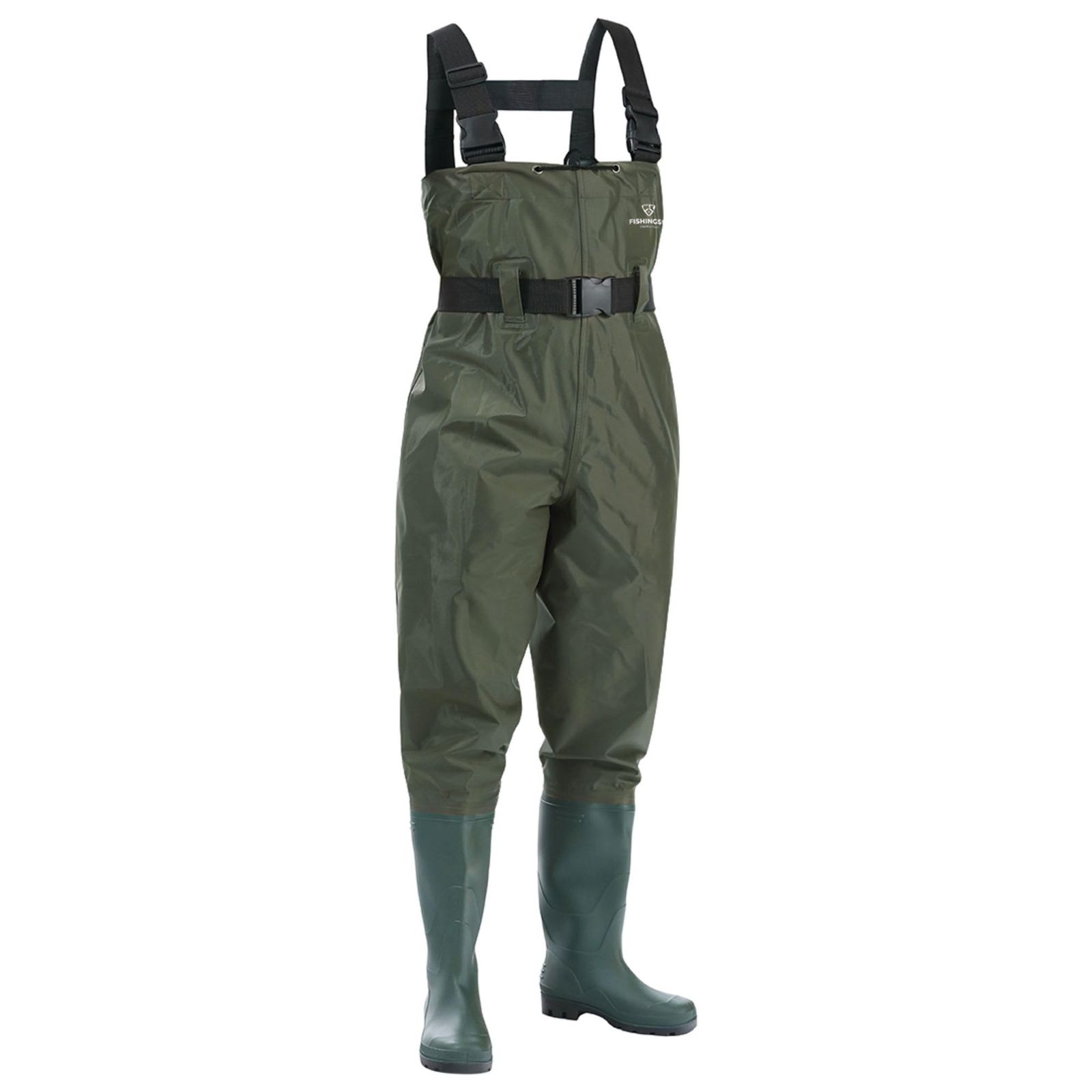 [HISEA] 全米大ヒット ウェーダー【100％完全防水】FISHINGSIR (フィッシングサー) 釣り サーフ 胴長 ラジアルソール チェストハイ ナイロン 長靴 防寒 ハンガー 修理キット付】 M：ブーツ 25〜26cm [M：ブーツ 25～26cm]