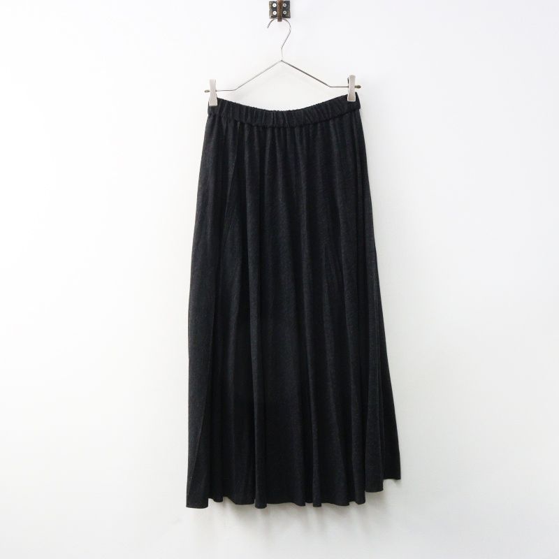 未使用 定価4.2万 2025AW パドカレ pas de calais 50/1TWフライス プリーツスカート 36‖チャコール ロング イージー【2400014967562】