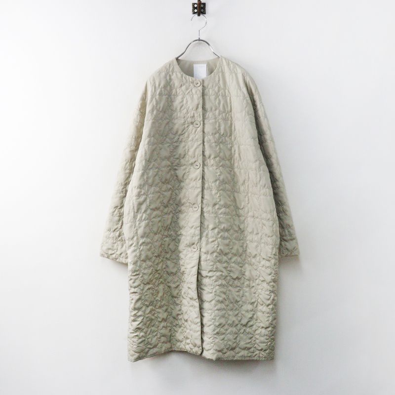 未使用 定価29700円 2025AW マーブルシュッド marble SUD シマエナガキルトコート flower shower ベージュ／【2400014976069】