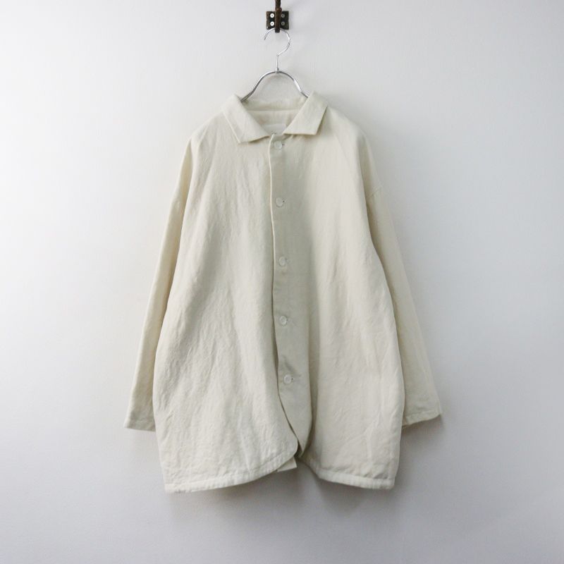 2025AW ROBE de PEAU ローブデポー コットンウール シェパーズジャケット Free アイボリー┃上着 ハオリ 羽織り【2400014971415】