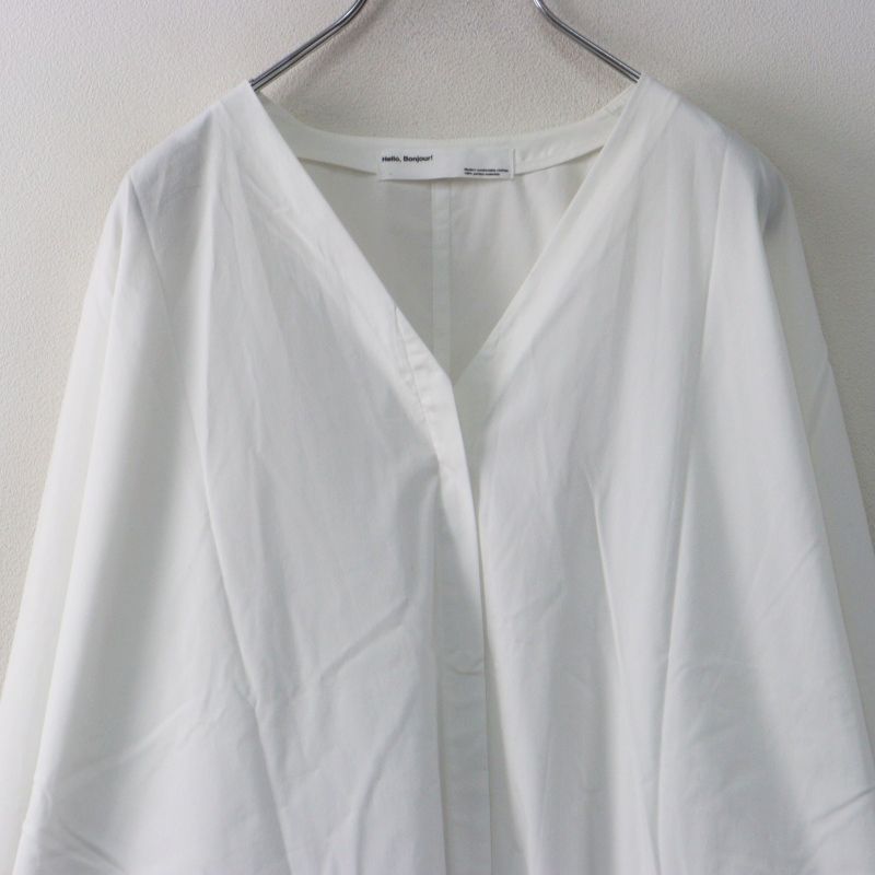 美品▲L'Appartement アパルトモン//Vネックシャツワンピース▲黒 2022SS アパルトモン L'Appartement V Neck Shirts Onepiece Vネック