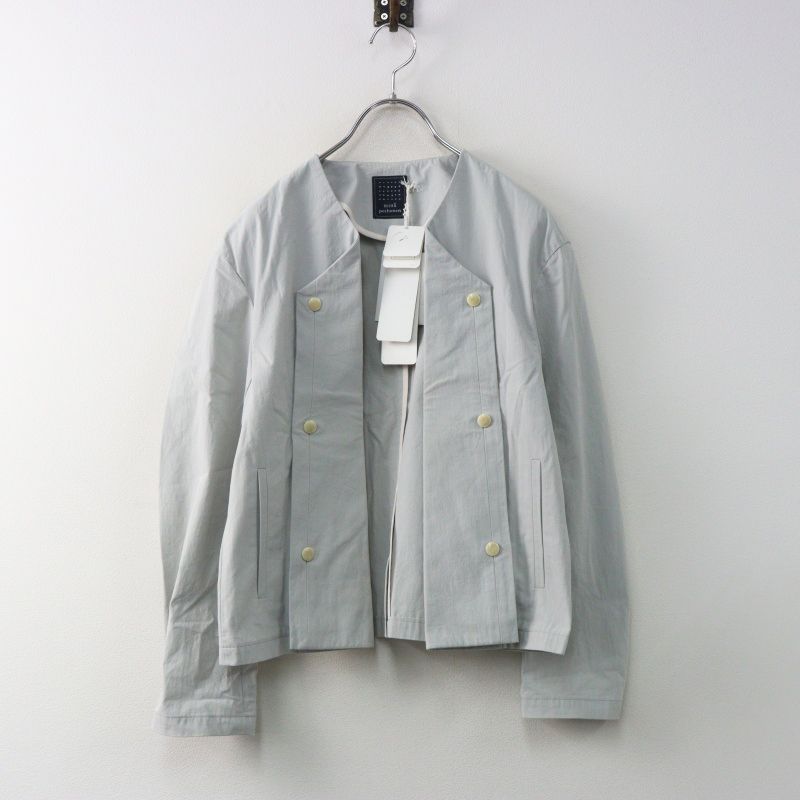 ミナペルホネン　ジャケット　sea fog 2021SS mina perhonen ミナペルホネン sea fog ノーカラージャケット