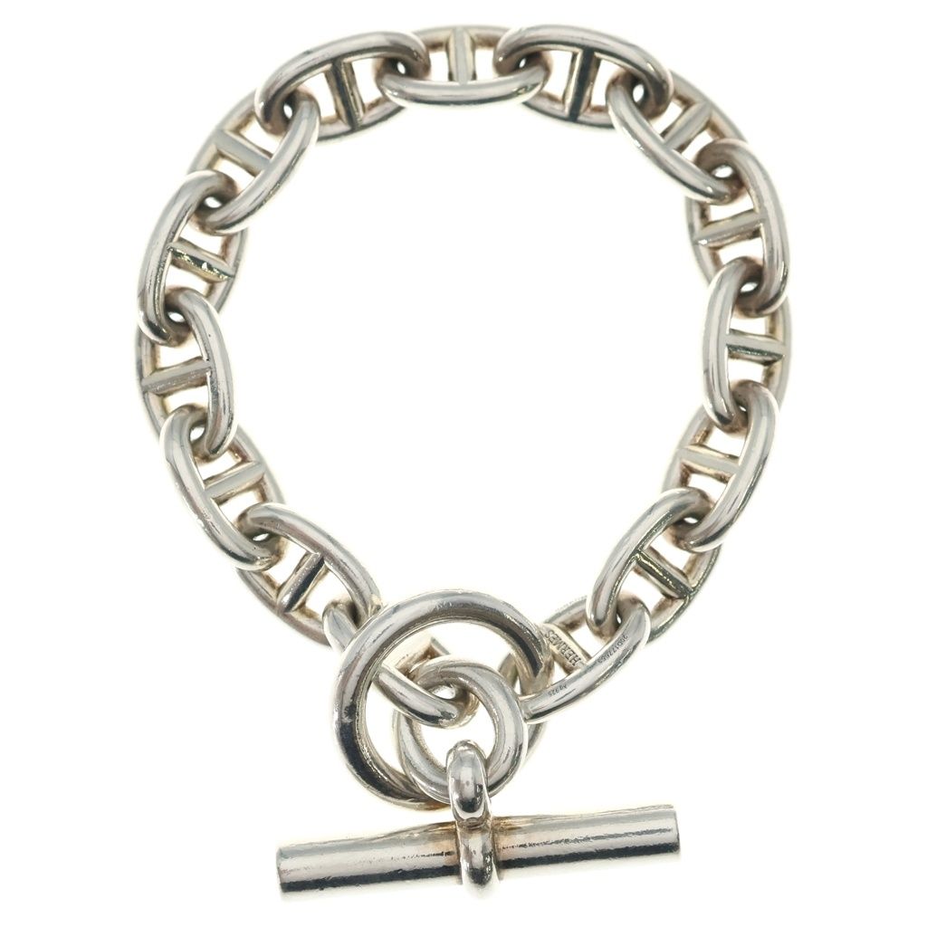 HERMES (エルメス) Chaine d'Ancre MM 15LINK シェーヌダンクルMM 16コマ チェーンブレスレット シルバー