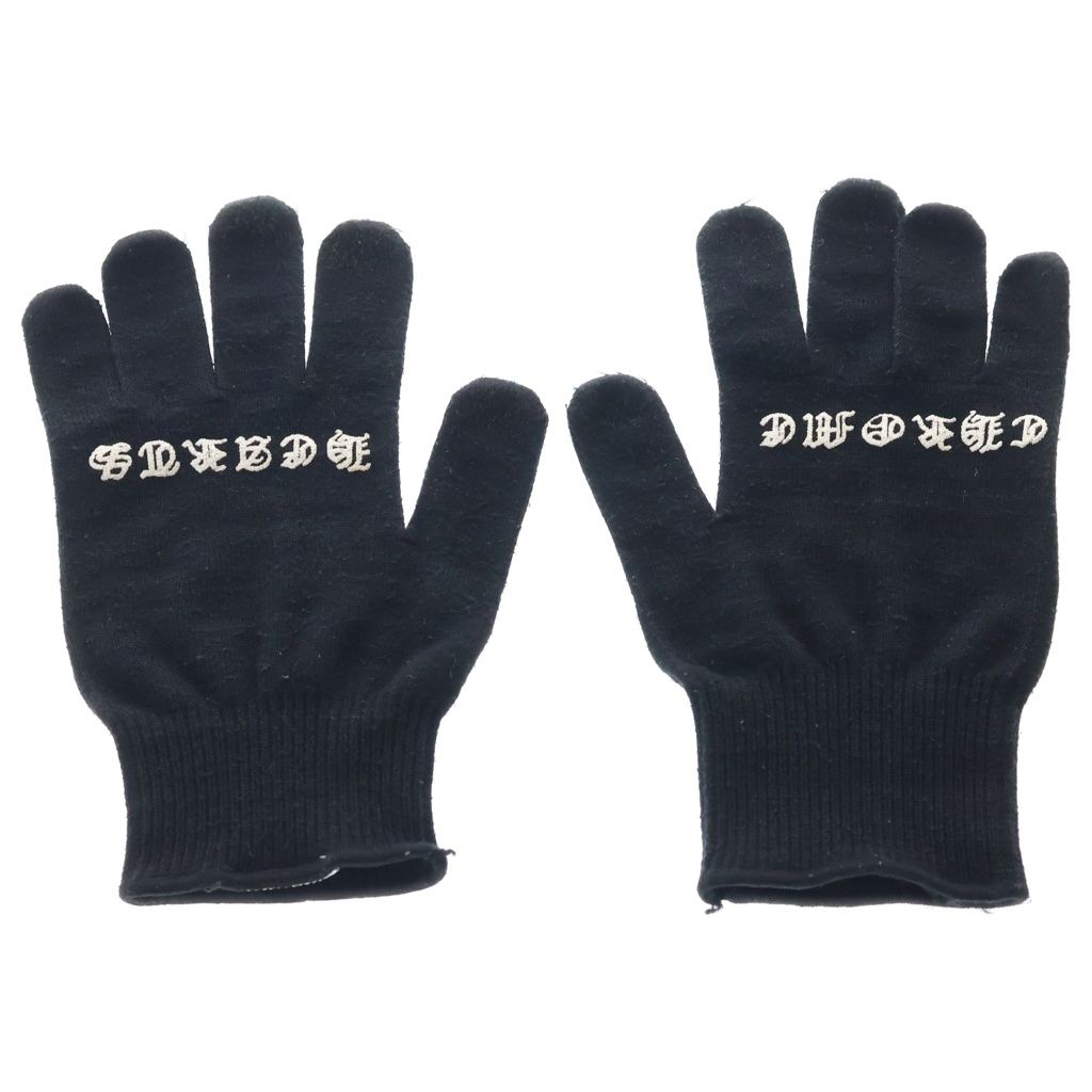 CHROME HEARTS (クロムハーツ) GLOVE ロゴプリント グローブ 手袋