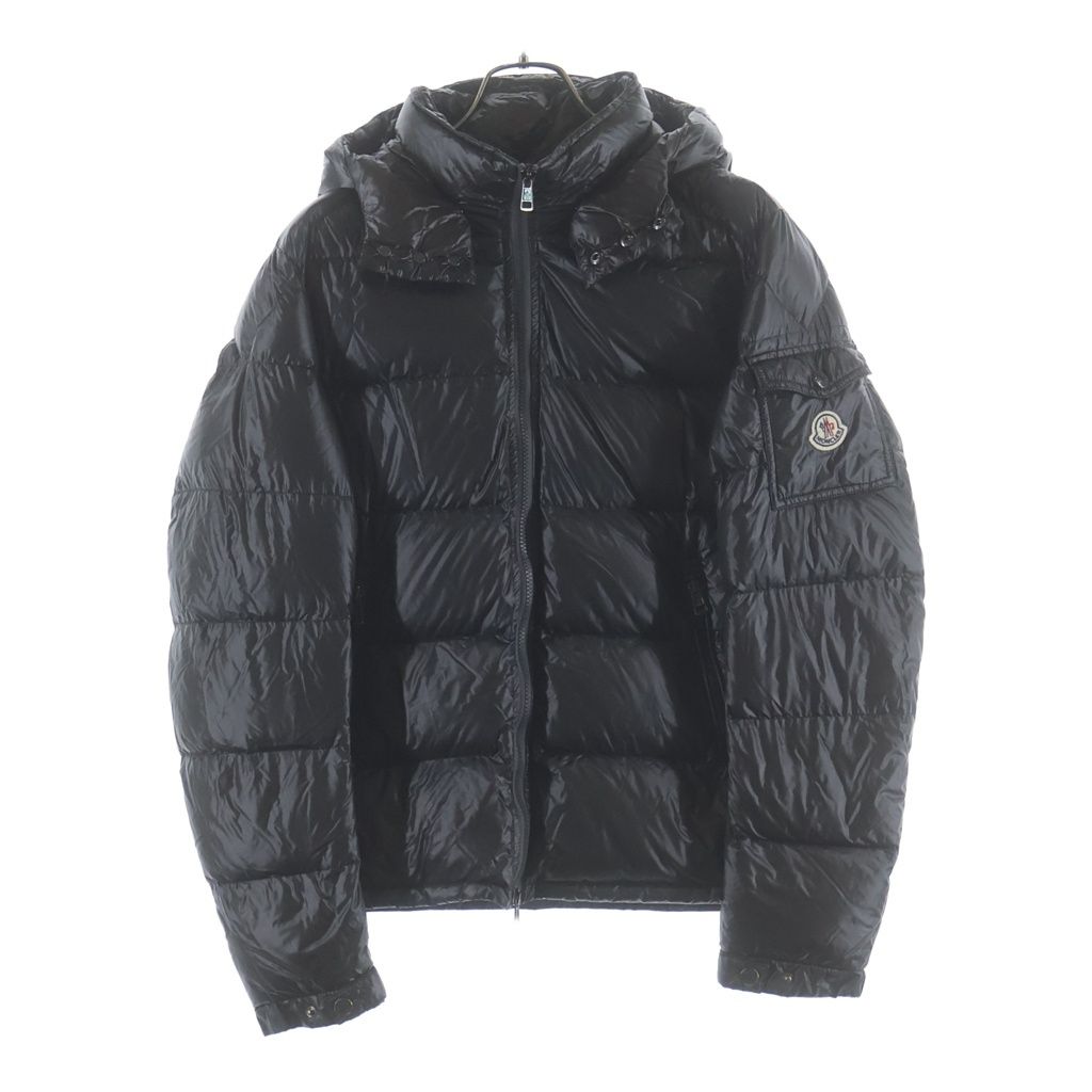 MONCLER (モンクレール) ZIN ジン フーデットジップアップ ダウンジャケット ブラック 32091403150553029