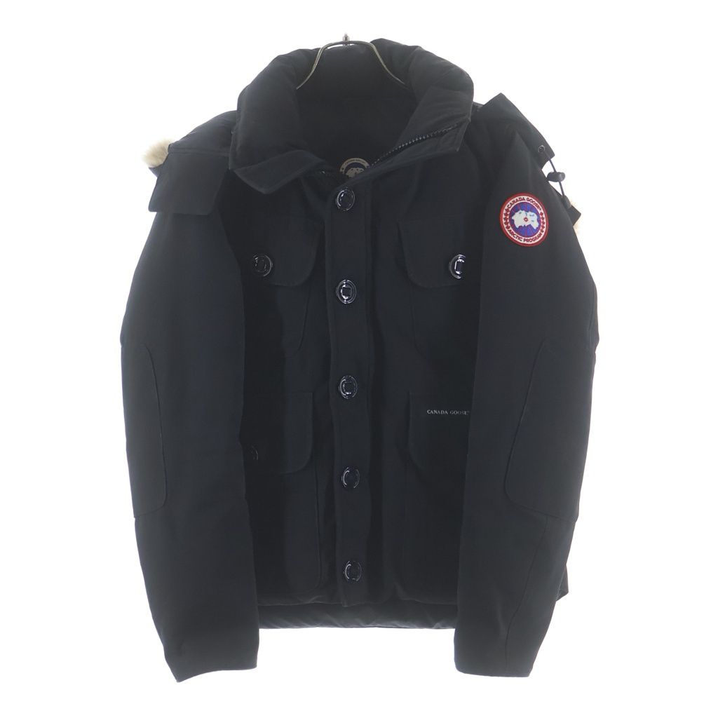 CANADA GOOSE (カナダグース) RUSSELL PARKA ラッセルパーカ ファーフーデッドダウンジャケット ブラック 2301JM