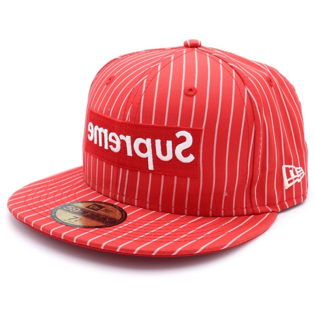【中古美品】14SS Supreme × ギャルソン × New Era SUPREME (シュプリーム) 14SS × COMME des GARCON SHIRT× New Era