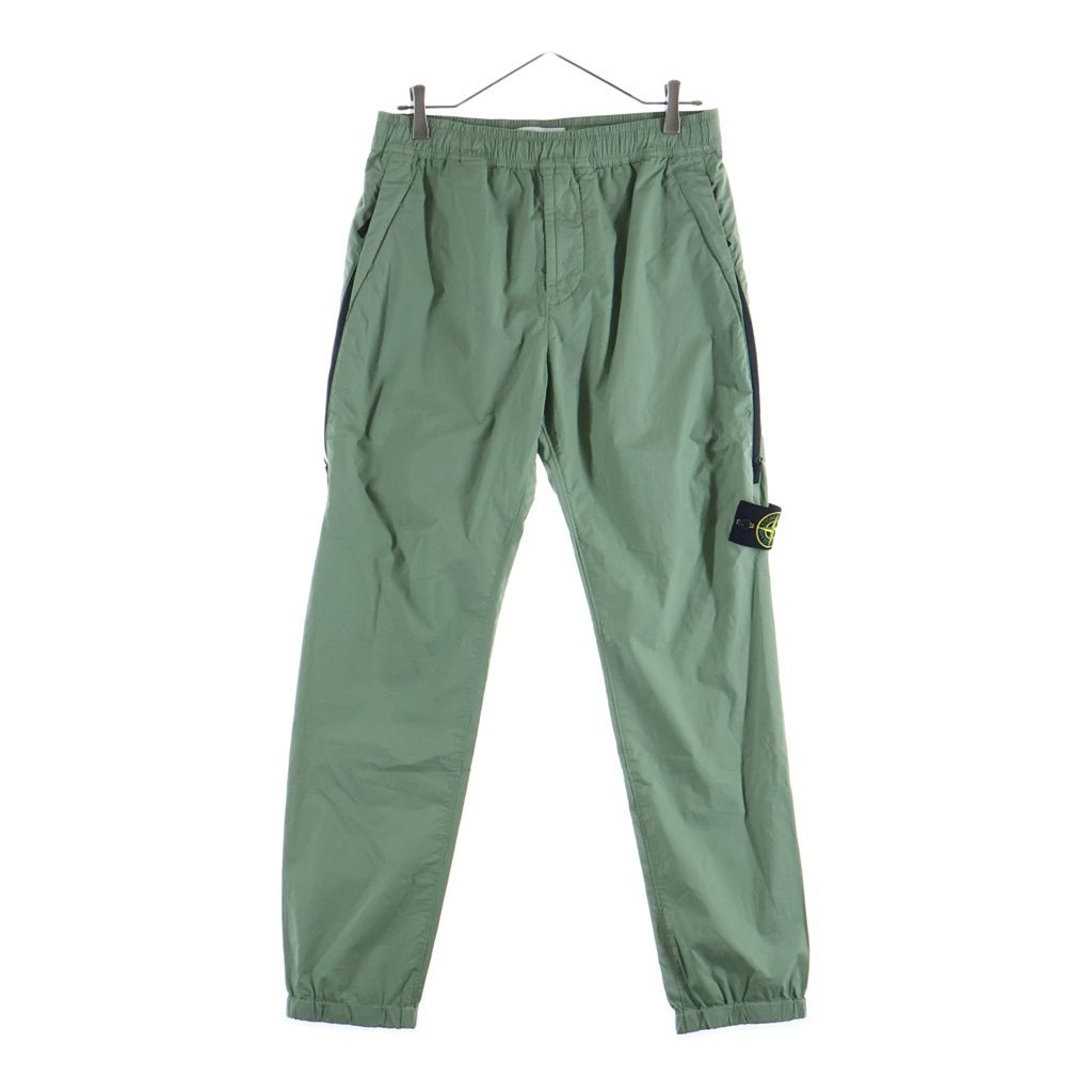 STONE ISLAND (ストーンアイランド) コンパスロゴ ウエストゴム ドローコード カーゴパンツ グリーン 781530503