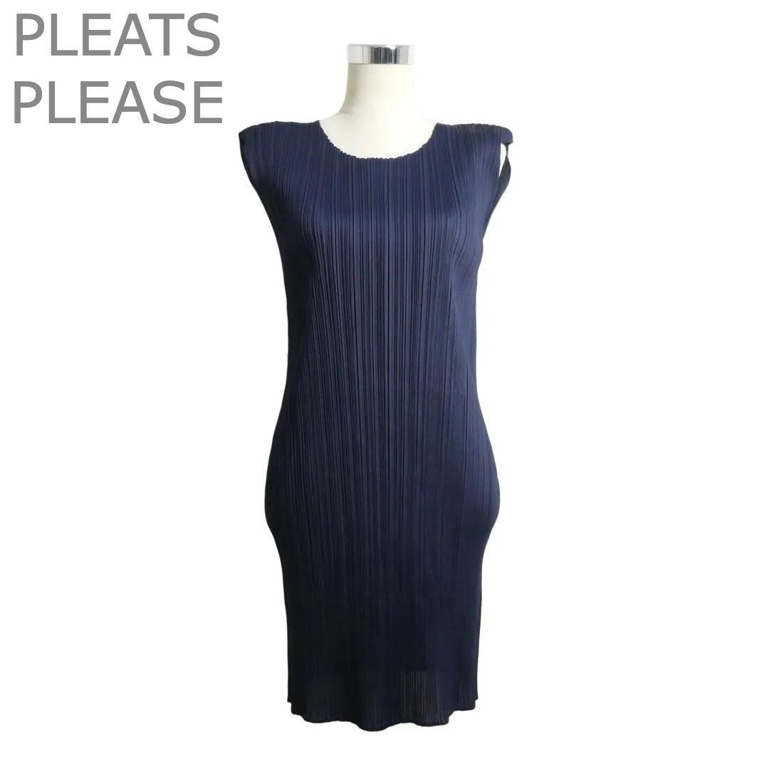 極美品 プリーツプリーズ イッセイミヤケ PLEATS PLEASE ワンピース
