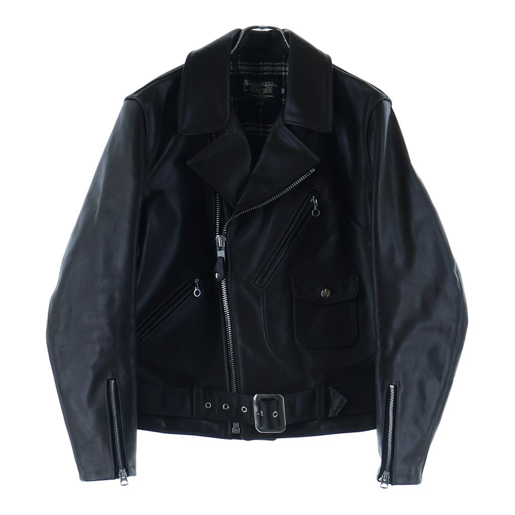 SCHOTT (ショット) D-POCKET RIDERS Dポケット USA製 7824250008 レザーライダースジャケット ブラウン