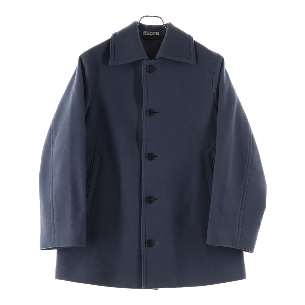 AURALEE (オーラリー) 21AW DOUBLE CLOTH LIGHT MELTON HALF COAT ダブル クローズ ライトメルトン ハーフコート グレー